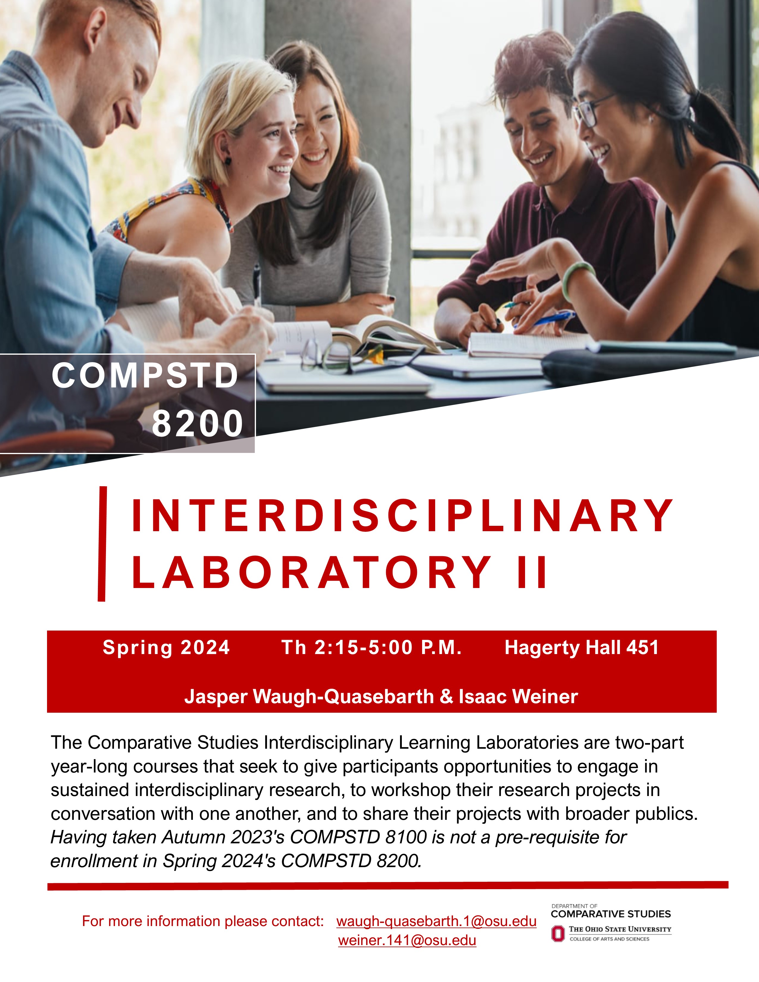 Compstd 2264 COMPSTD 8200 | Department of Comparative Studies