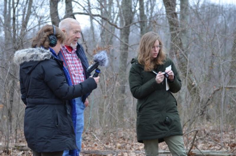 Sarah Dove and Ryann Patrus interview 84 year old Jack Stockham on a driving tour of Shawnee State Forest.