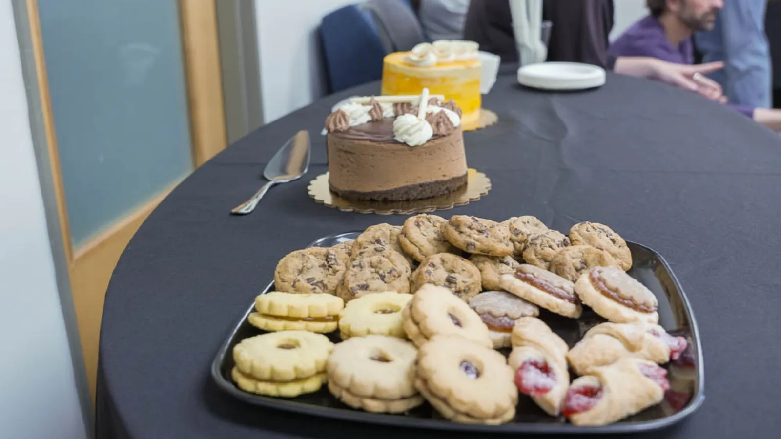 Cookies and the annual cake selections for the reception