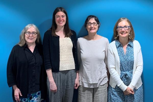 Sarah Craycraft (second from left) with her committee members