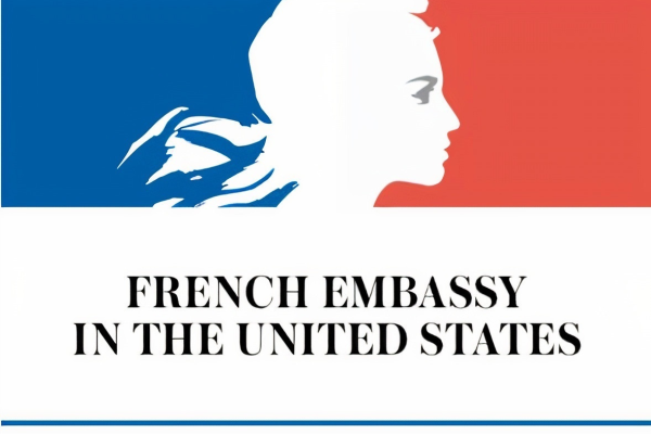 French flag with silhouette