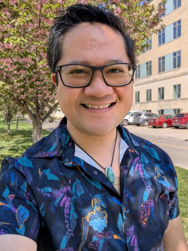 Mark Anthony with glasses